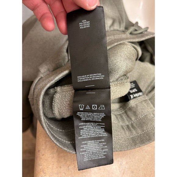 HURLEY Exist Fleece Joggers Forest Green Mens S Tapered Reflective - Picture 9 of 9